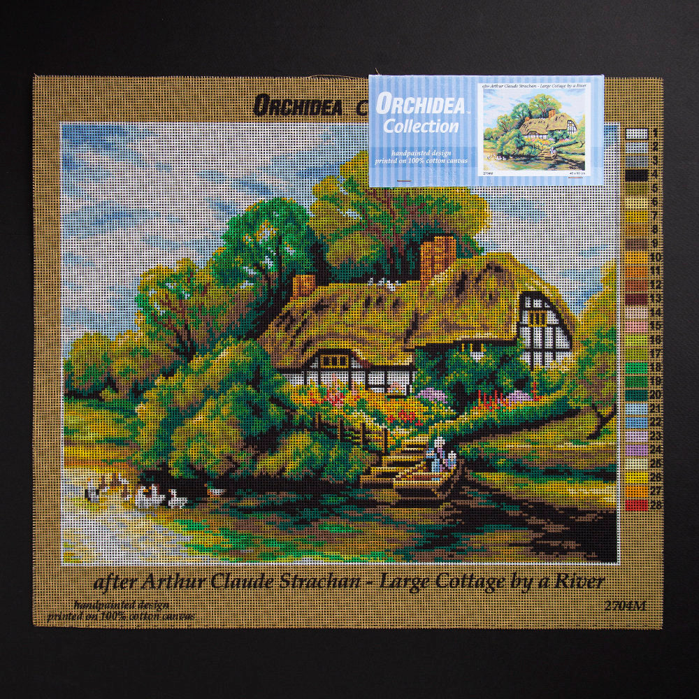 ORCHİDEA 40 x 50 cm Nehirdeki Yazlık Baskılı Goblen 2704M